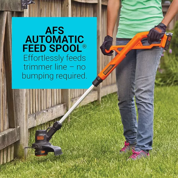 BLACK+DECKER 20V MAX* POWERCONNECT 10 in. 2in1 Cordless String Trimmer/Edger + Sweeper Combo Kit 