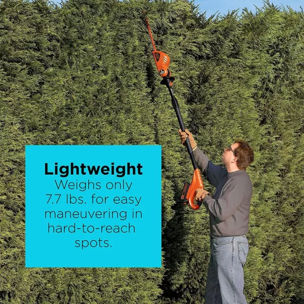 BLACK+DECKER 20V MAX* POWERCONNECT 18 in. Cordless Pole Hedge Trimmer, Tool Only 