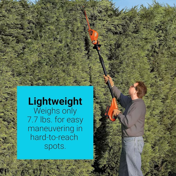 BLACK+DECKER 20V MAX* POWERCONNECT 18 in. Cordless Pole Hedge Trimmer, Tool Only )