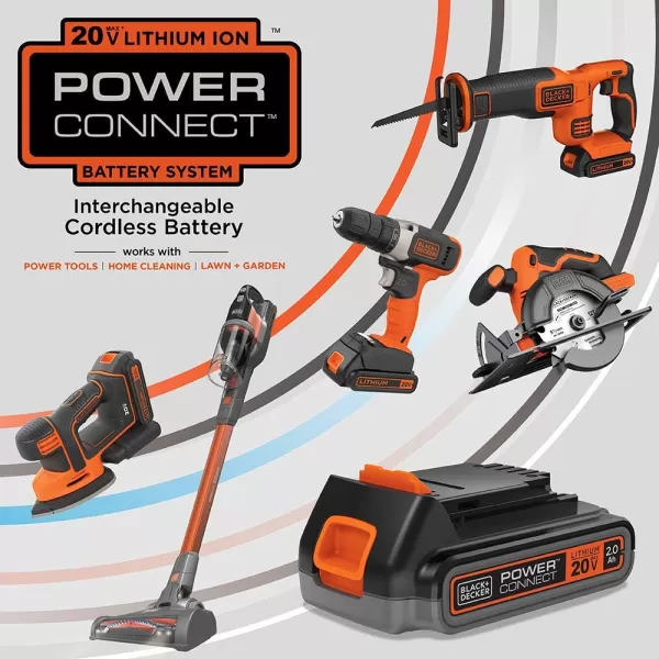 BLACK+DECKER 20V MAX* POWERCONNECT 18 in. Cordless Pole Hedge Trimmer, Tool Only 