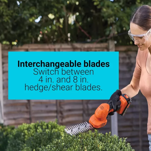 BLACK+DECKER 20V MAX* POWERCONNECT 3/8 in. Cordless Shear Shrubber Kit 