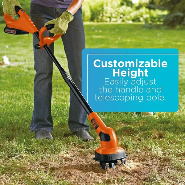 BLACK+DECKER 20V MAX* POWERCONNECT Cordless Garden Tiller Kit, Tool Only 