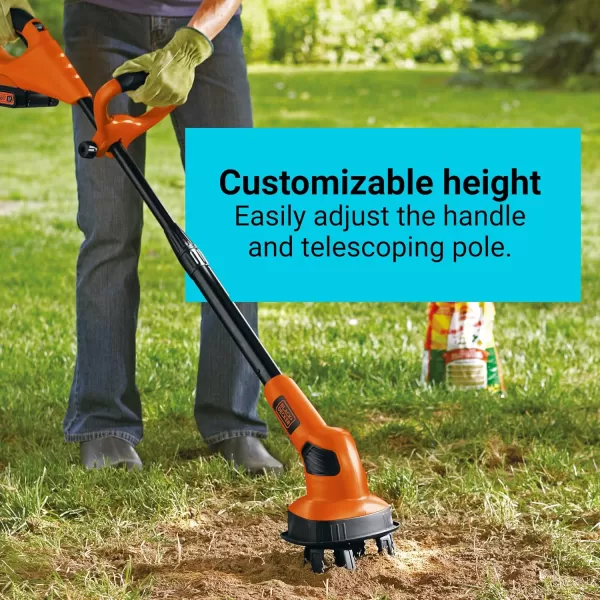 BLACK+DECKER 20V MAX* POWERCONNECT Cordless Garden Tiller Kit, Tool Only )