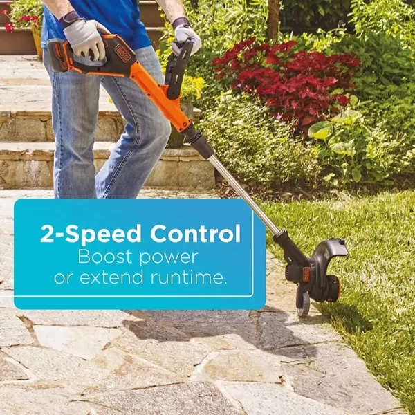 BLACK+DECKER 20V MAX* String Trimmer / Edger, 12-Inch 