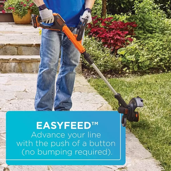 BLACK+DECKER 20V MAX* String Trimmer / Edger, 12-Inch 