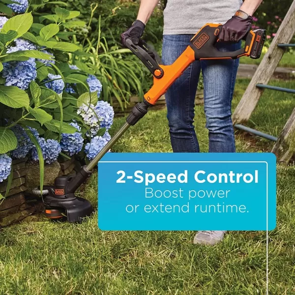 BLACK+DECKER 20V MAX* String Trimmer / Edger, 12-Inch 