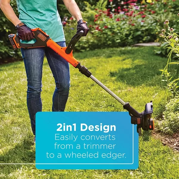 BLACK+DECKER 20V MAX* String Trimmer / Edger, 12-Inch 