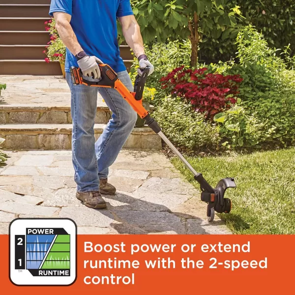 BLACK+DECKER 20V MAX* String Trimmer / Edger, 12-Inch 