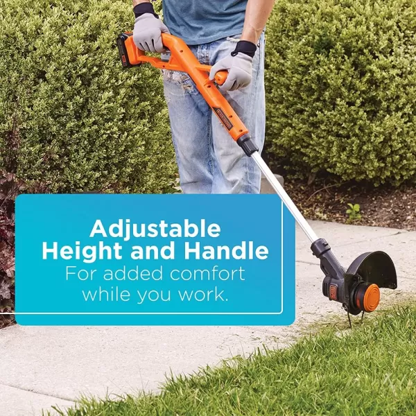 BLACK+DECKER 20V MAX String Trimmer/Edger Kit, 10-Inch 