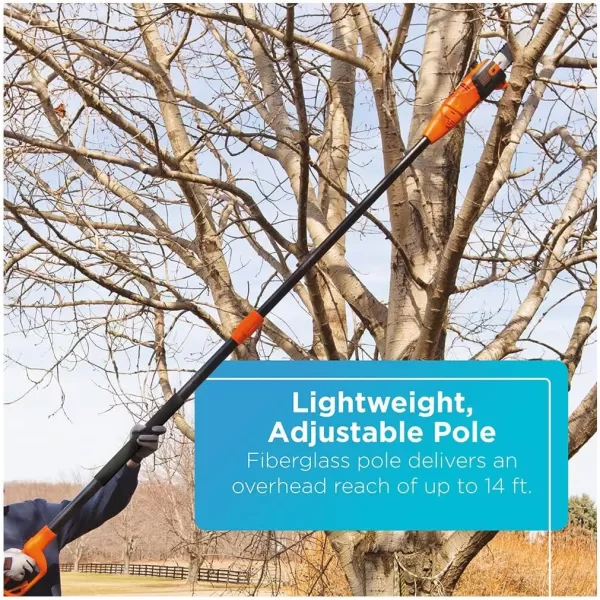 BLACK+DECKER 20V Max Pole Saw, 8-Inch, Cordless 