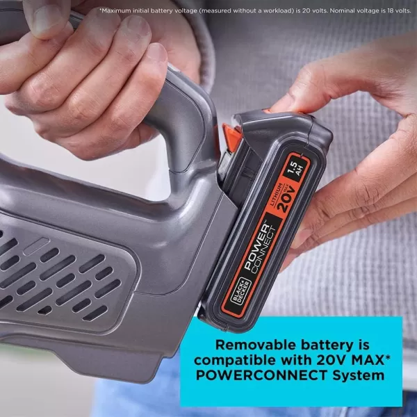 BLACK+DECKER 20V dustbuster, Cordless Handheld Vacuum, Home and Car Vacuum with Removable/Rechargeable Battery 