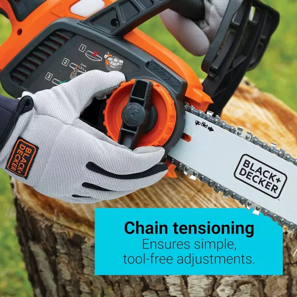 BLACK+DECKER 40V MAX* Cordless Chainsaw, Tool Only, 12 in. )