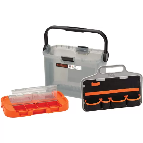 BLACK+DECKER BCKSB29C1 20V MAX* Cordless Drill with 28-Piece Home Project Kit in Translucent Tool Box
