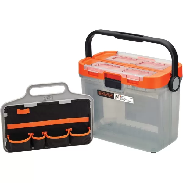 BLACK+DECKER BCKSB29C1 20V MAX* Cordless Drill with 28-Piece Home Project Kit in Translucent Tool Box