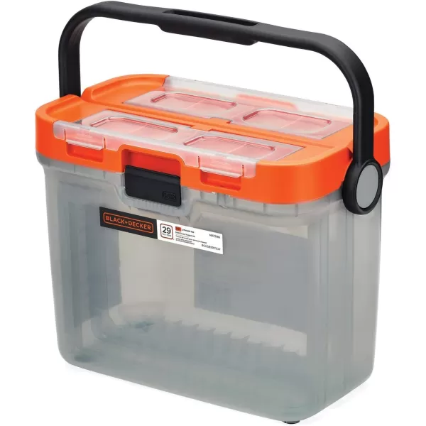BLACK+DECKER BCKSB29C1 20V MAX* Cordless Drill with 28-Piece Home Project Kit in Translucent Tool Box