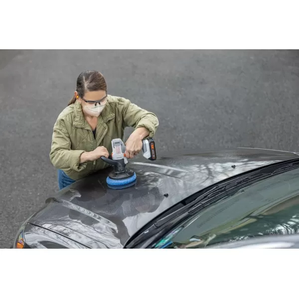 BLACK+DECKER MATRIX 20V MAX Buffer Kit, For Cars, Floors and Furniture, 3500 RPM, Battery &amp; Charger Included, Orange )