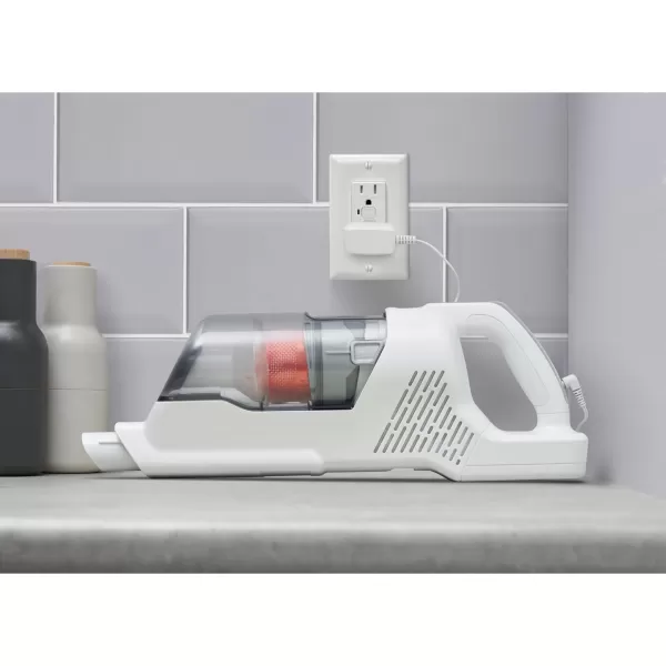 BLACK+DECKER POWERSERIES+ 16V MAX Cordless Stick Vacuum with LED Floor Lights, Lightweight, Multi-Surface, White 