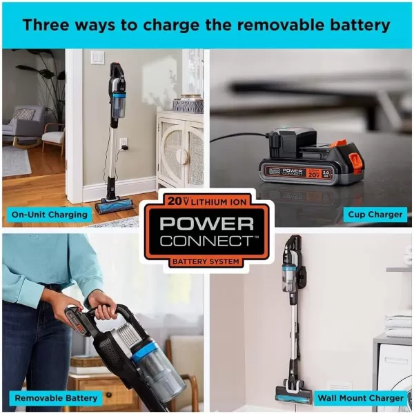 BLACK+DECKER POWERSERIES Extreme MAX Cordless Stick Vacuum, Home and Pet Hair Vacuum 