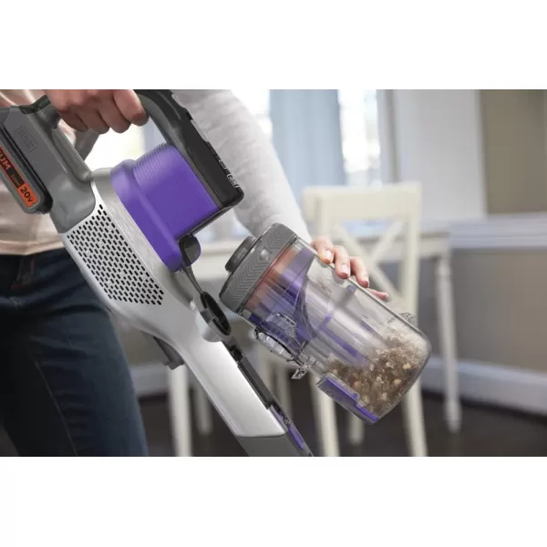 BLACK+DECKER Powerseries Extreme Cordless Stick Vacuum Cleaner for Pets, Purple 