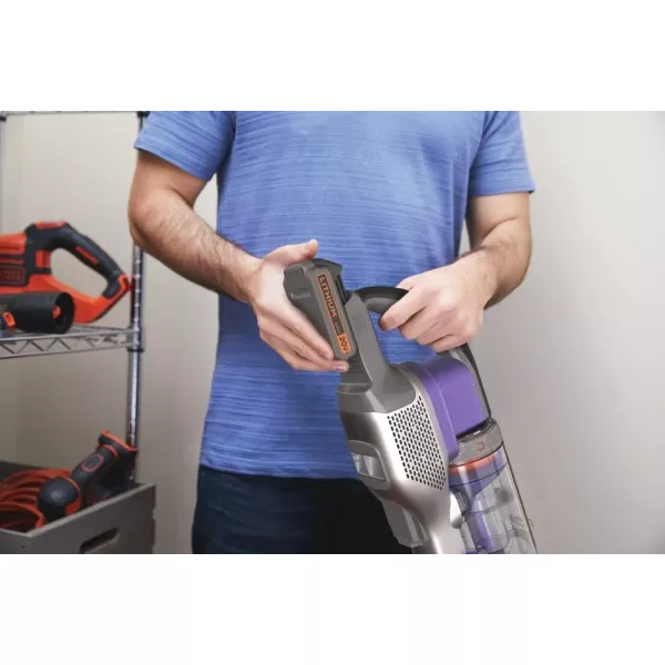 BLACK+DECKER Powerseries Extreme Cordless Stick Vacuum Cleaner for Pets, Purple 