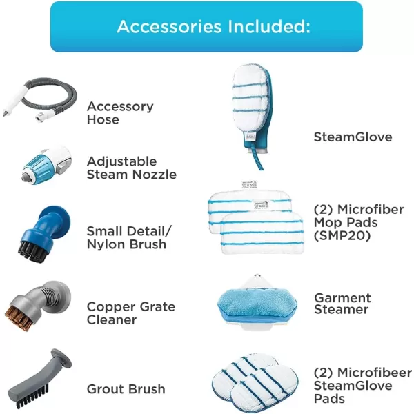 BLACK+DECKER Steam Mop and Portable Steamer, 5-in-1, Corded 