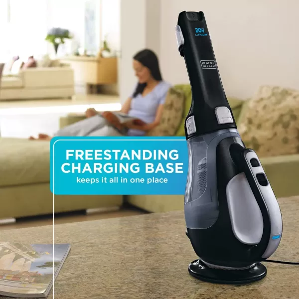 BLACK+DECKER dustbuster AdvancedClean Cordless Handheld Vacuum, Home and Car Vacuum 