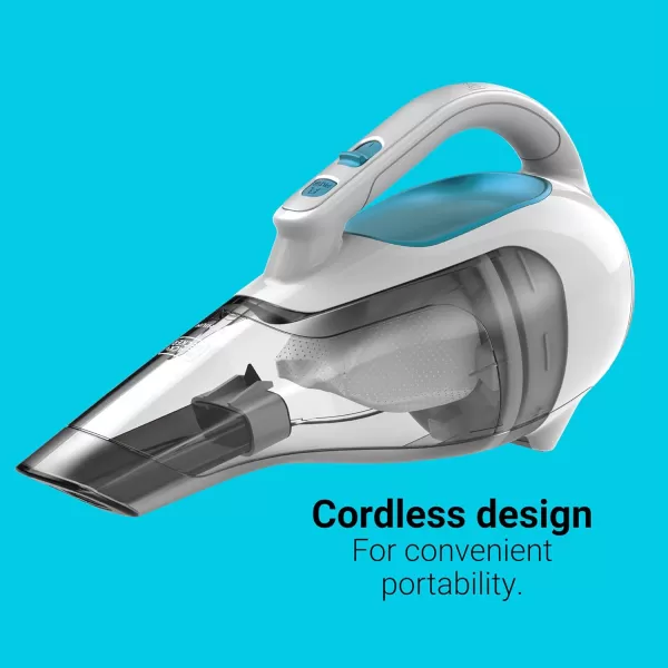 BLACK+DECKER dustbuster Cordless Handheld Vacuum, Flexi Blue/Grey/White 