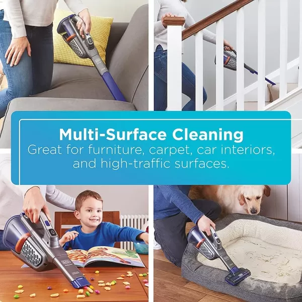 BLACK+DECKER dustbuster furbuster AdvancedClean+ Cordless Pet Handheld Vacuum, Home, Pet and Car Vacuum 