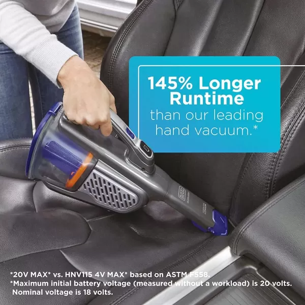 BLACK+DECKER dustbuster furbuster AdvancedClean+ Cordless Pet Handheld Vacuum, Home, Pet and Car Vacuum 