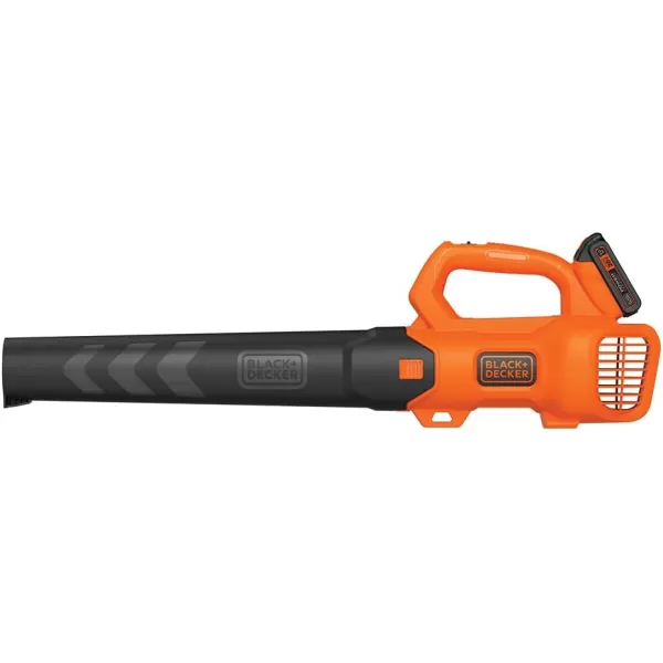 Black+Decker 20V MAX Cordless Leaf Blower, 2-Speed, Up to 90 MPH, with Battery and Charger 