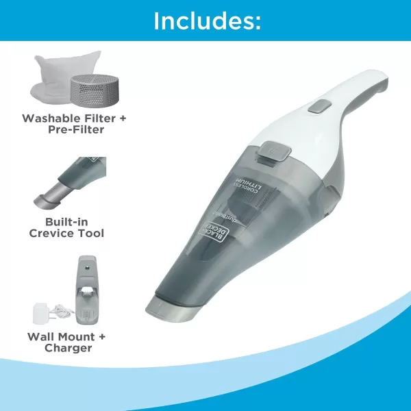 Black+Decker dustbuster QuickClean Cordless Handheld Vacuum 