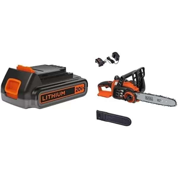 BLACK+DECKER 20V MAX Cordless Chainsaw Kit, 10 inch, Battery and Charger Included 