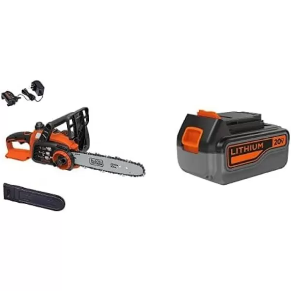 BLACK+DECKER 20V MAX Cordless Chainsaw Kit, 10 inch, Battery and Charger Included 
