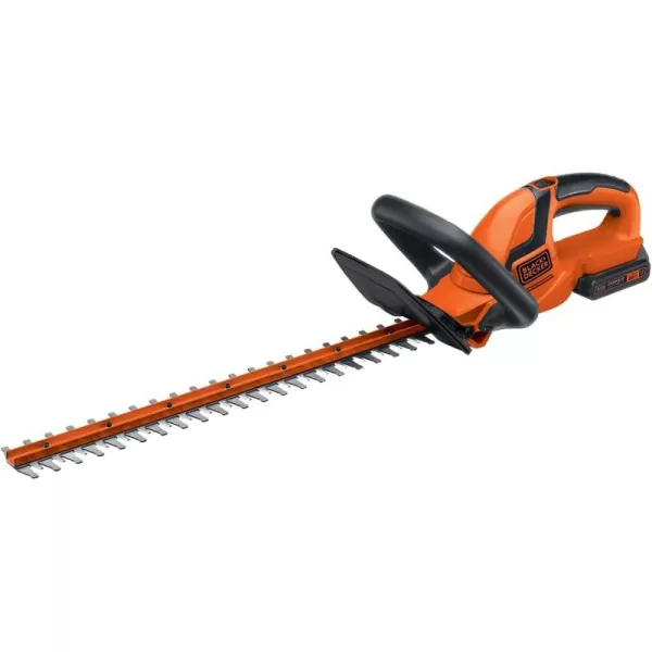 BLACK+DECKER 20V MAX Cordless Hedge Trimmer, 22 Inch Steel Blade, Reduced Vibration, Battery and Charger Included 