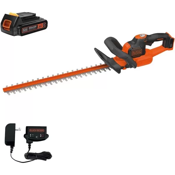 BLACK+DECKER 20V MAX Cordless Hedge Trimmer with Power Command Powercut, 22-Inch 