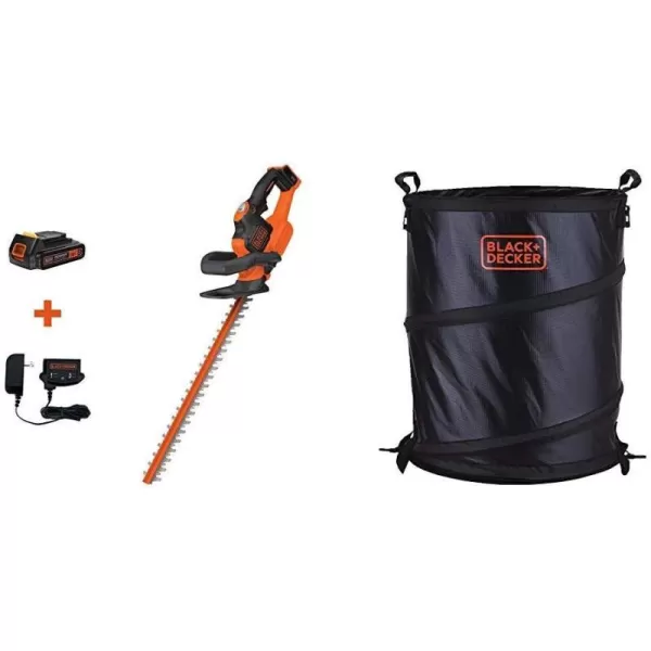 BLACK+DECKER 20V MAX Cordless Hedge Trimmer with Power Command Powercut, 22-Inch 