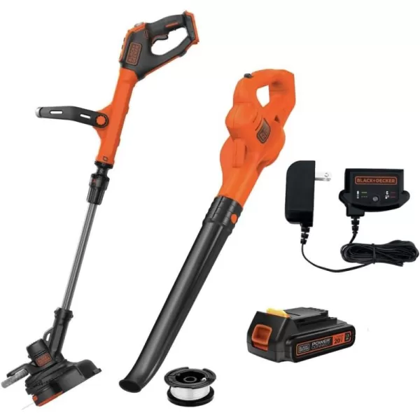BLACK+DECKER 20V MAX Cordless Leaf Blower, Lawn Sweeper, 130 mph Air Speed, Lightweight Design, Battery and Charger Included 