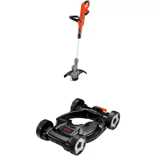 BLACK+DECKER 20V MAX Cordless String Trimmer, 2 in 1 Trimmer and Edger, 12 Inch, Battery Included 