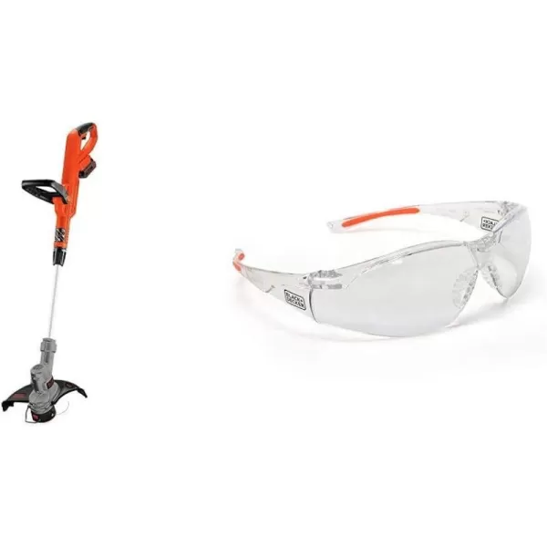 BLACK+DECKER 20V MAX Cordless String Trimmer, 2 in 1 Trimmer and Edger, 12 Inch, Battery Included 