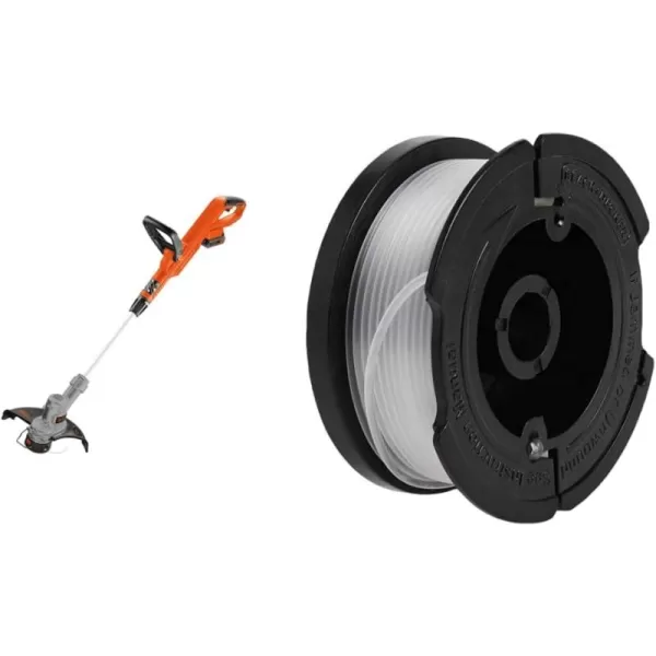 BLACK+DECKER 20V MAX Cordless String Trimmer, 2 in 1 Trimmer and Edger, 12 Inch, Battery Included  replacement spools)