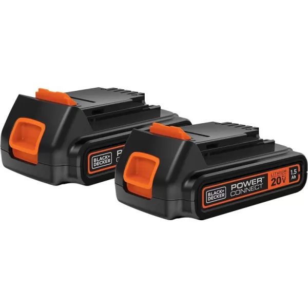BLACK+DECKER 20V MAX* POWERCONNECT 1.5Ah Lithium Ion Battery, 2 PK 