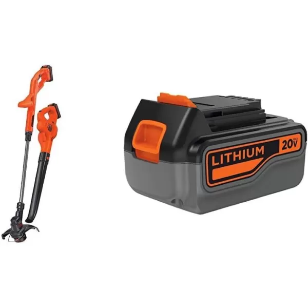 BLACK+DECKER 20V MAX* POWERCONNECT 10 in. 2in1 Cordless String Trimmer/Edger + Sweeper Combo Kit 