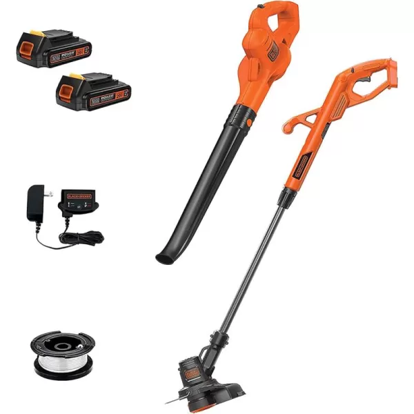 BLACK+DECKER 20V MAX* POWERCONNECT 10 in. 2in1 Cordless String Trimmer/Edger + Sweeper Combo Kit 