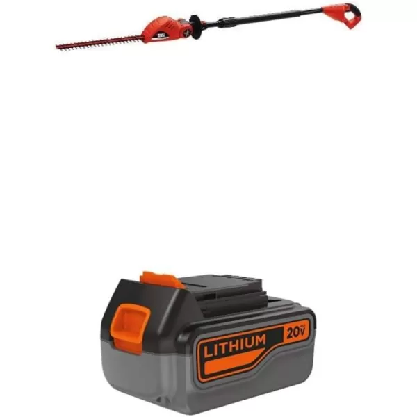 BLACK+DECKER 20V MAX* POWERCONNECT 18 in. Cordless Pole Hedge Trimmer, Tool Only 
