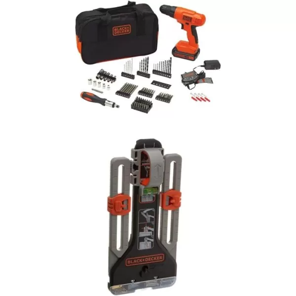 BLACK+DECKER 20V MAX* POWERCONNECT Cordless Drill Kit + 100 pc. Kit , Orange
