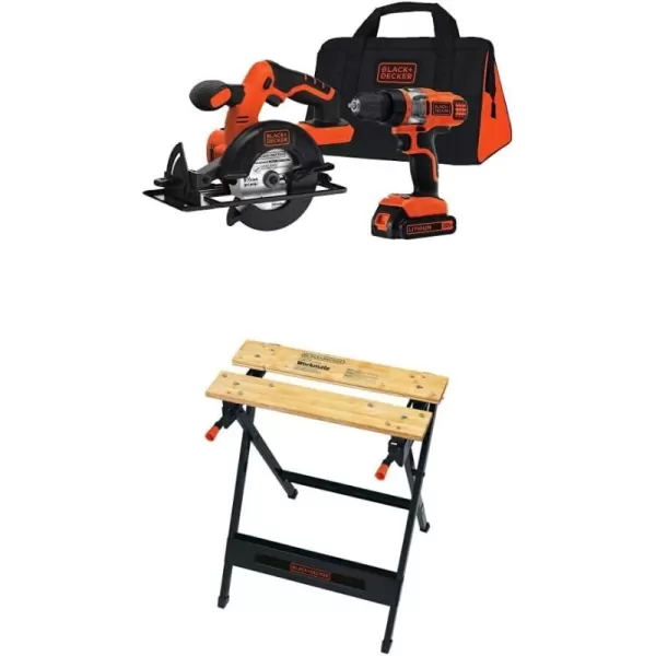 BLACK+DECKER 20V MAX* POWERCONNECT Cordless Drill/Driver + Circular Saw Combo Kit 