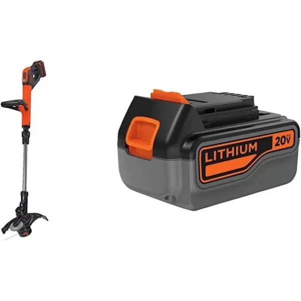 BLACK+DECKER 20V MAX String Trimmer, 2-Speed, 12-Inch, Cordless 