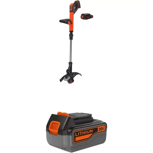 BLACK+DECKER 20V MAX* String Trimmer / Edger, 12-Inch 