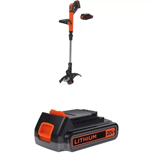 BLACK+DECKER 20V MAX* String Trimmer / Edger, 12-Inch 