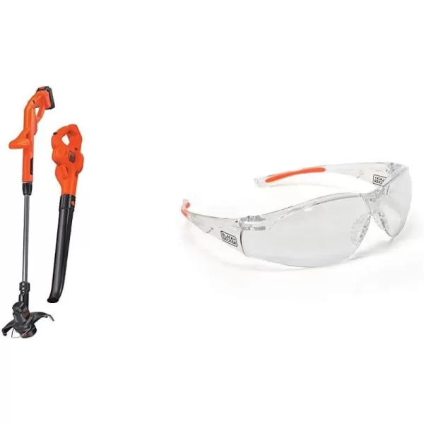BLACK+DECKER 20V MAX* String Trimmer / Edger and Sweeper Combo Kit, 10-Inch 